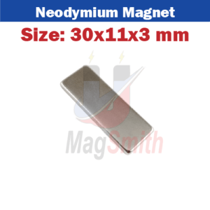 30x11x3mm N52 Neodymium Block Magnets