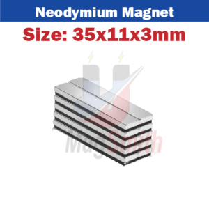 35x11x3mm Neodymium Block Magnets