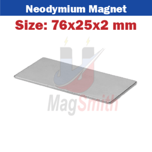 Neodymium Bar Magnet in Pakistan 76x25x2mm
