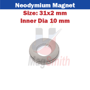 Ring Magnet 31x2mm Inner Dia 10mm